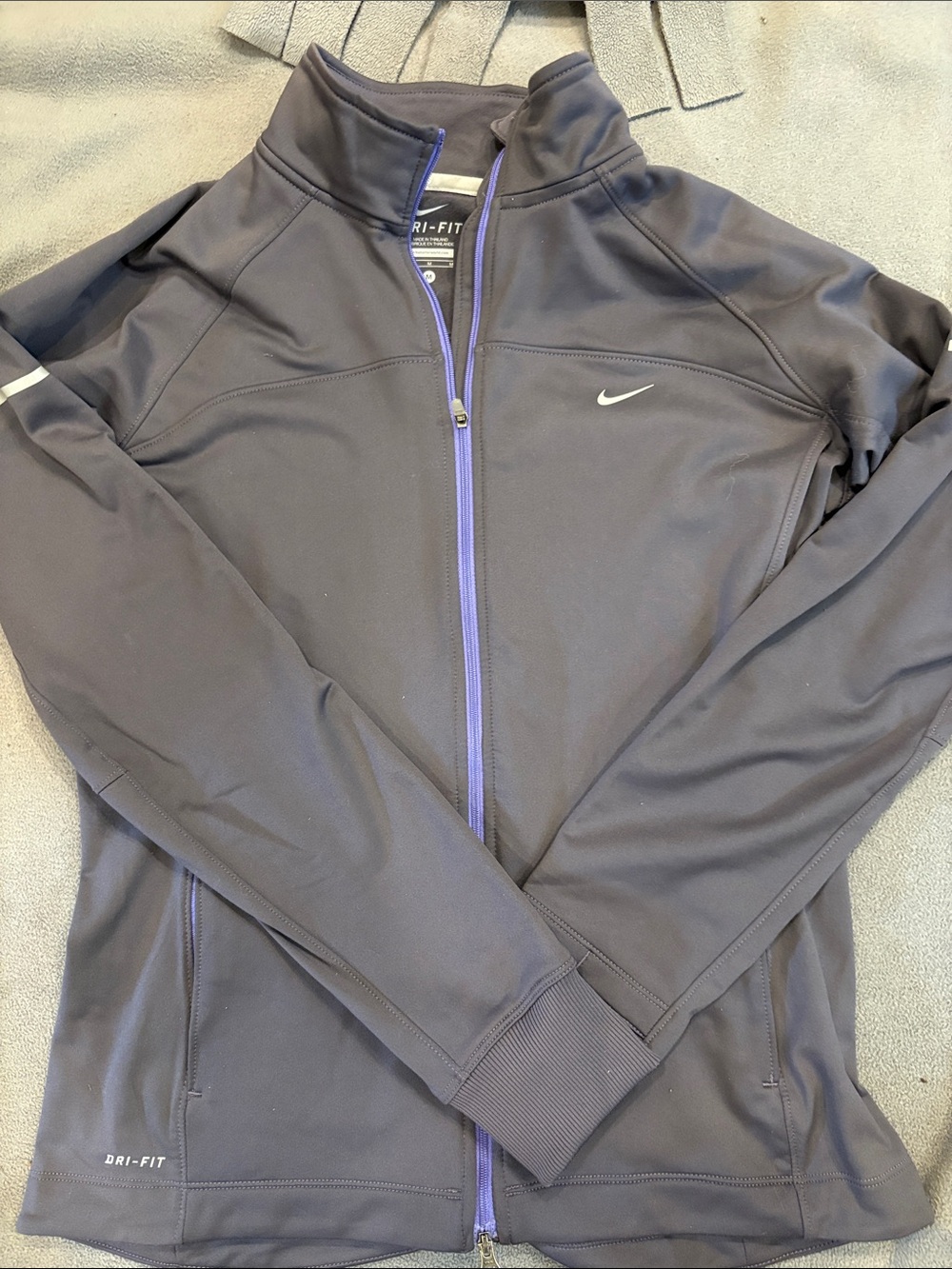 Nike Women’s Purplish gray Jacket with brighter purple trim